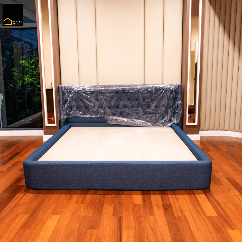 เตียงนอน 6 ฟุต RENITA HOME รุ่น GRETA สีน้ำเงิน_3